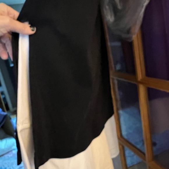 Theory Malkan Navy White Classic Tee Dress Size Medium - Picture 13 of 13